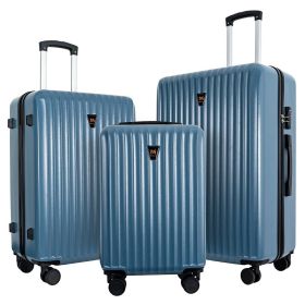 3pcs Luggage Set - Lightweight Hard Shell Suitcase Set with Double Spinner Wheels, Carry-on Luggage with TSA Lock, Large Capacity Travel Trolley