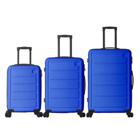 Luggage Sets ABS Hardshell 3pcs Luggage, Lightweight Durable Suitcase sets Spinner Wheels Suitcase 20''24''28'' (BLUE)